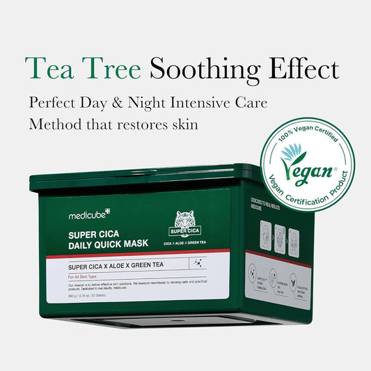 Super Cica Daily Quick Mask (30 stuks) - Intense kalmering