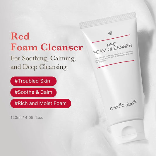 Red Foam Cleanser 2.0 (120ml)-face and body acne